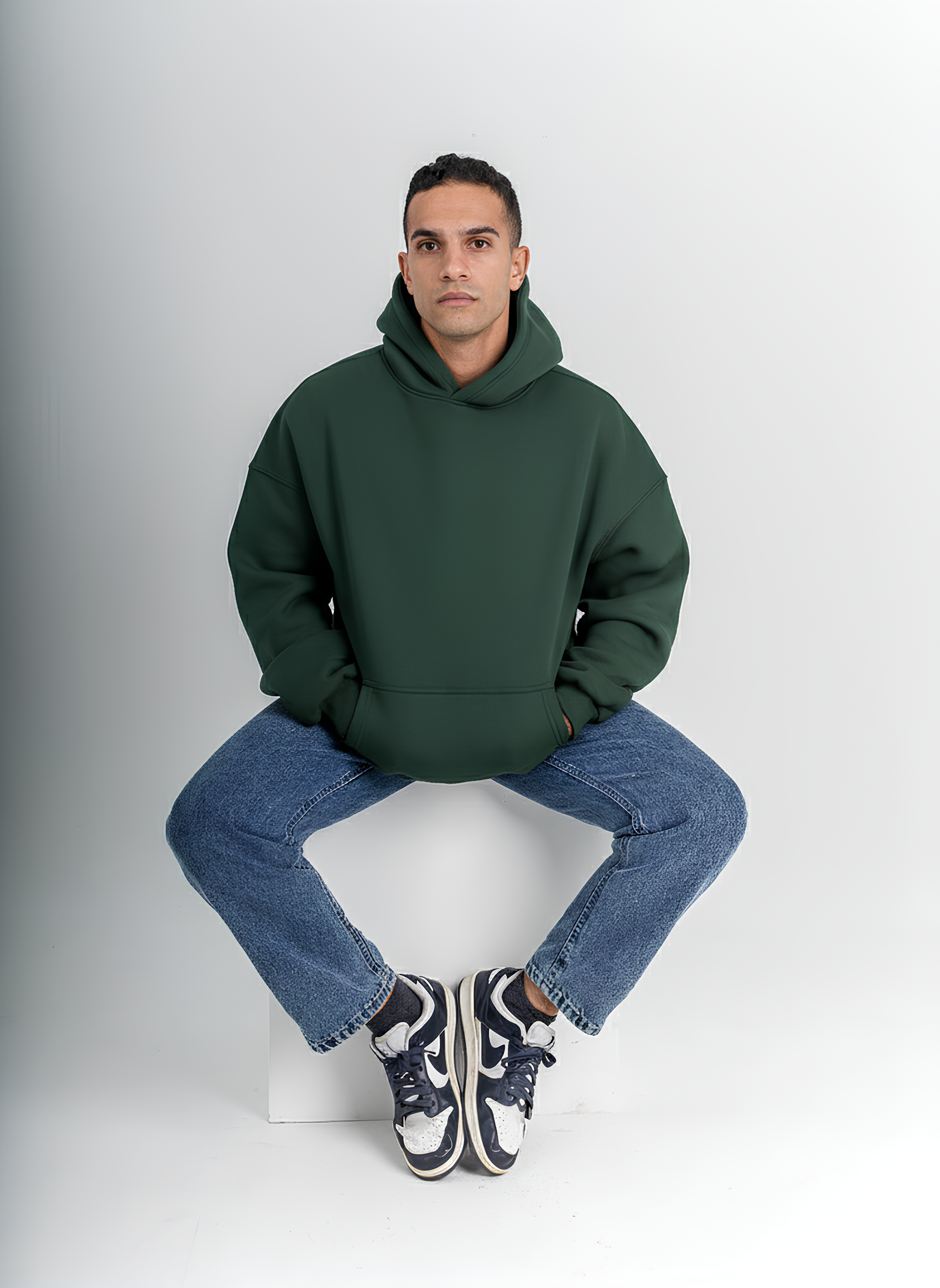 Dark Green Oversized Hoodie