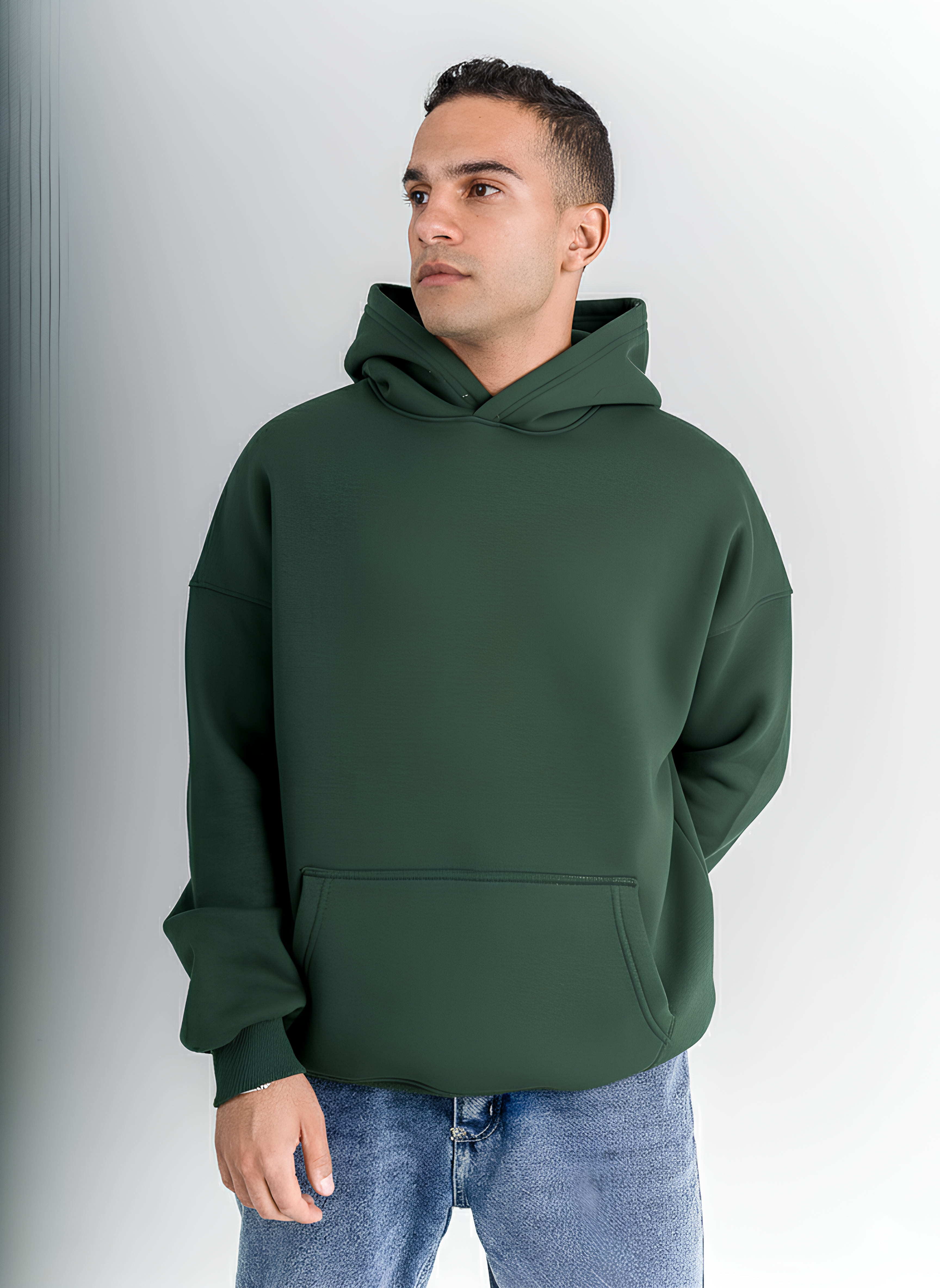 Dark Green Oversized Hoodie