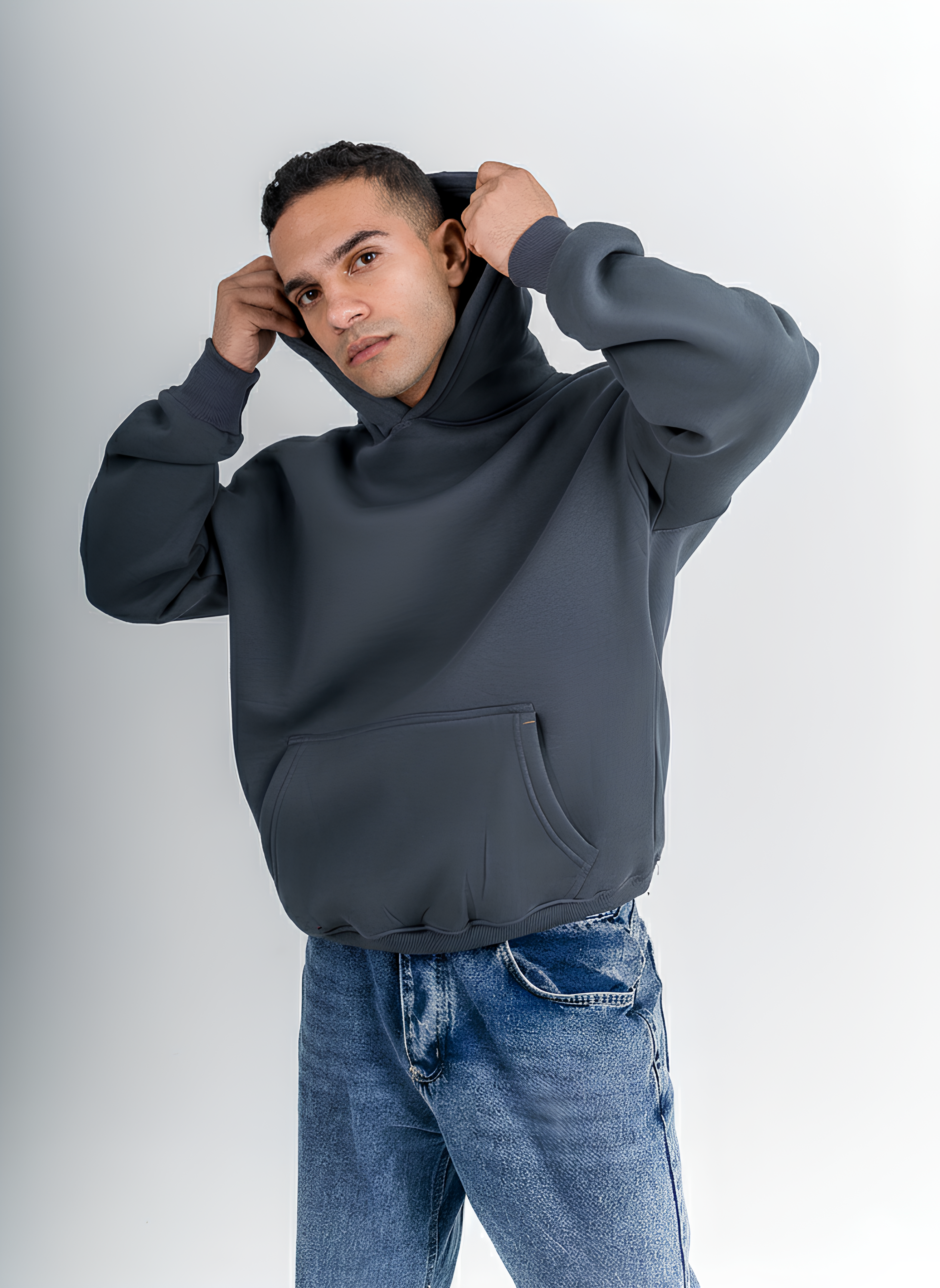 Grey Oversized Hoodie