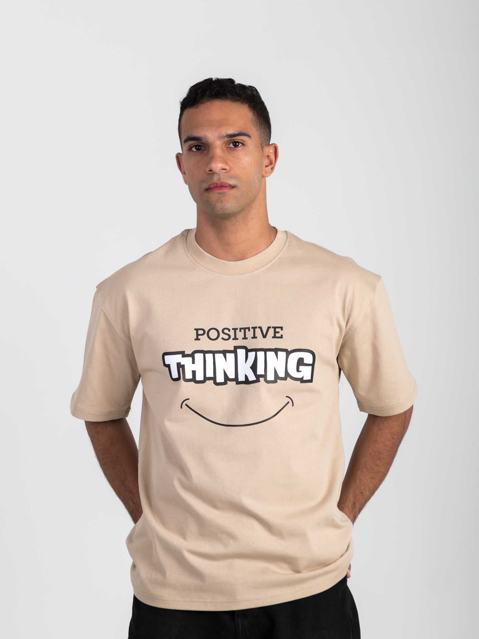 Delak “Positive Thinking” Oversized Tee