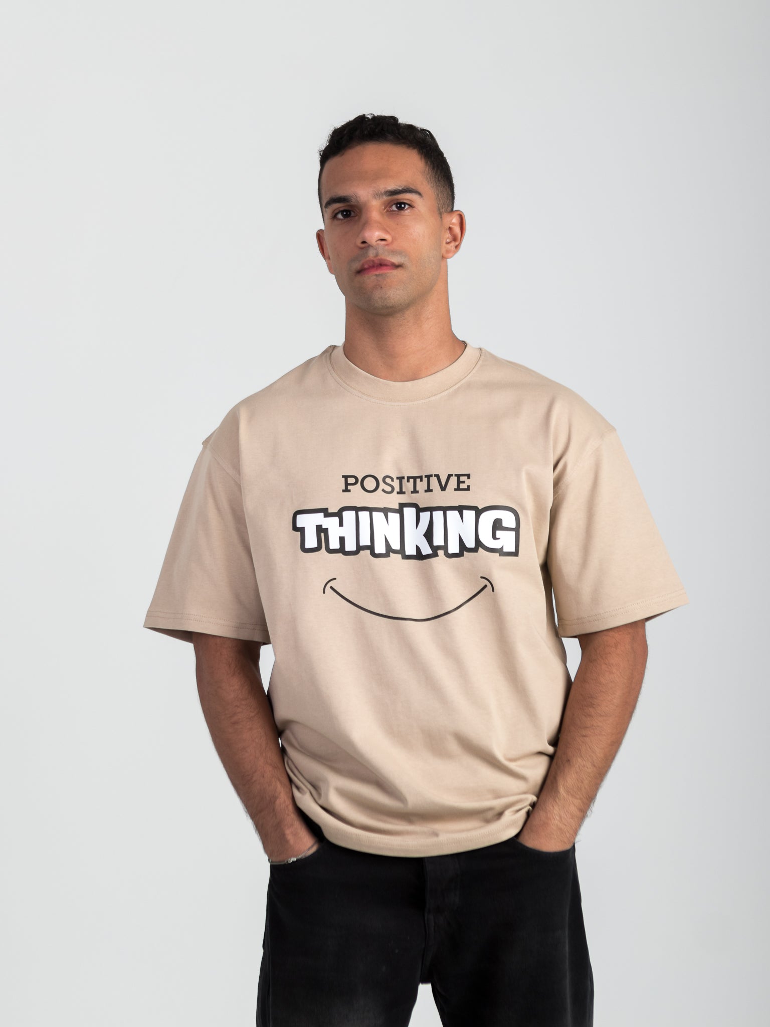 Delak “Positive Thinking” Oversized Tee